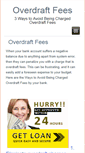 Mobile Screenshot of overdraftfees.net